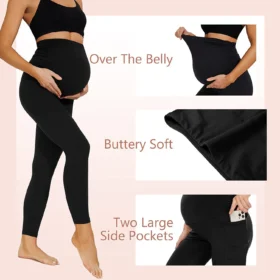 maternity leggings with pockets 1