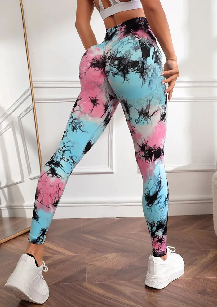 tie dye yoga pants