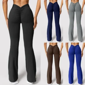 v waist flare leggings