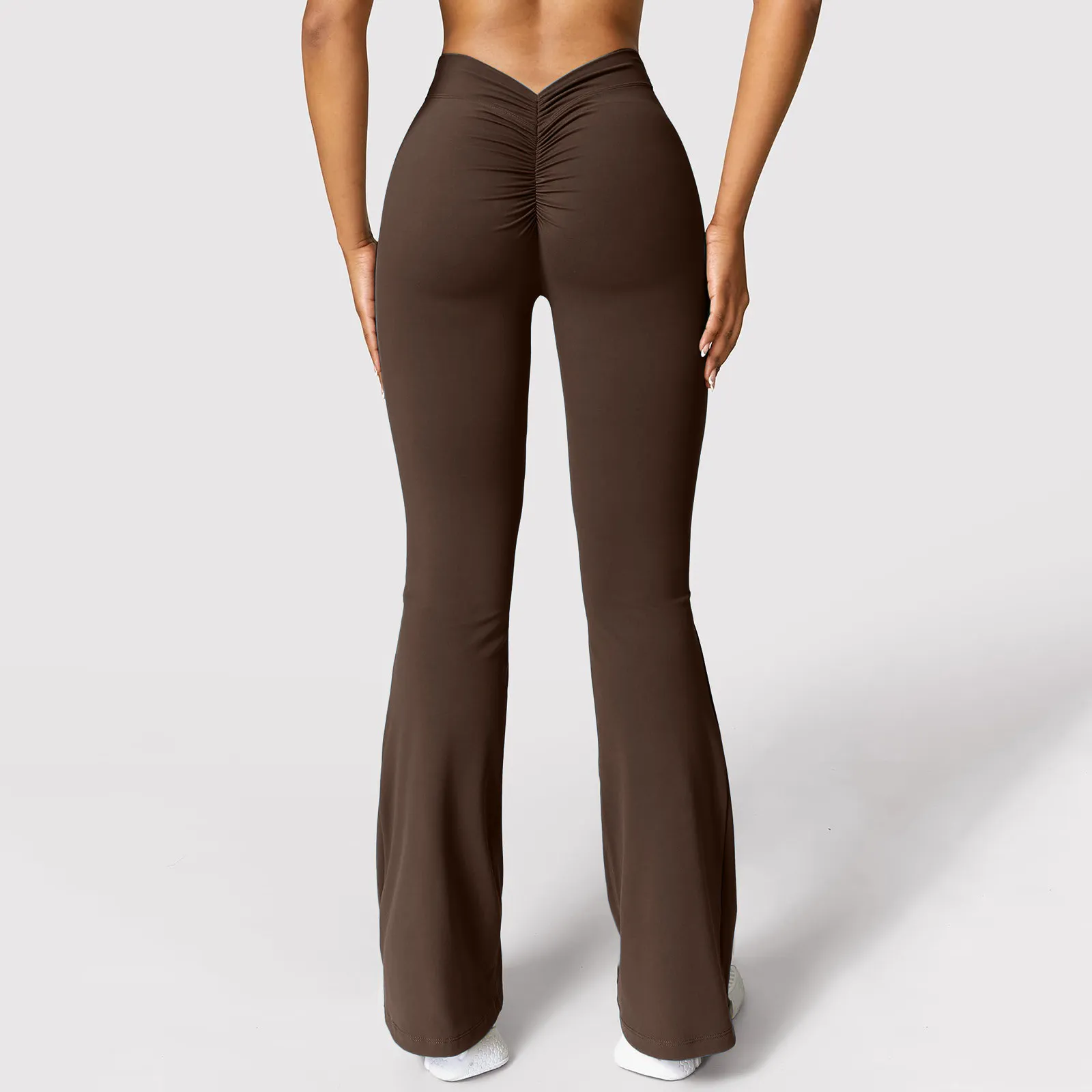 v waist flare leggings 7