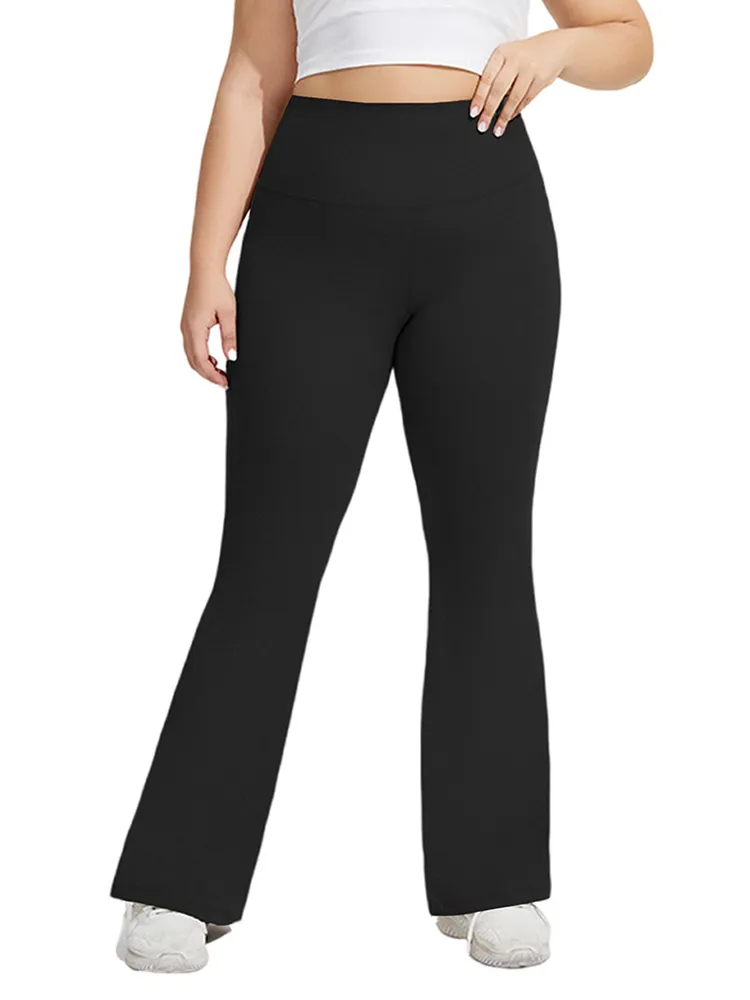 Plus size flare leggings