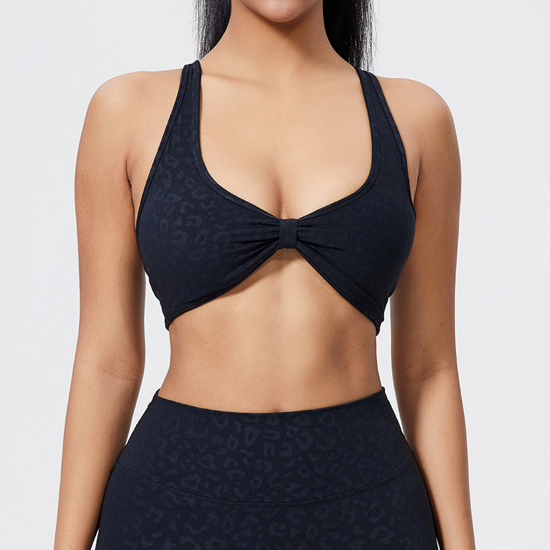 black panther cross back sports bra