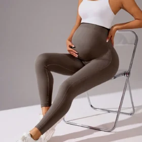 coffee maternity yoga leggings