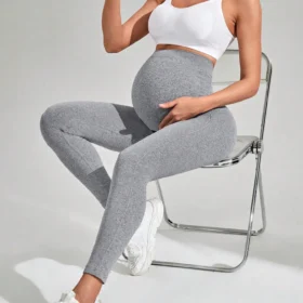 grey maternity yoga leggings