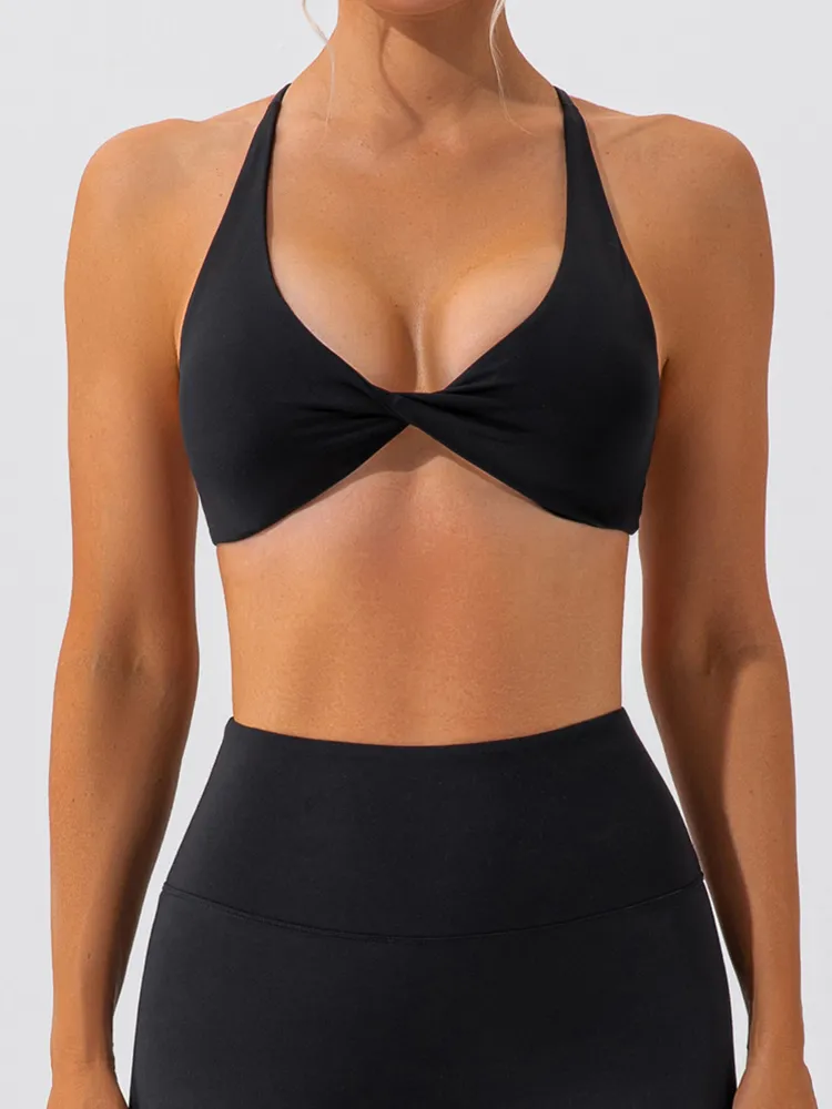 low coverage sports bras