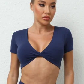 navy sports bra tank too