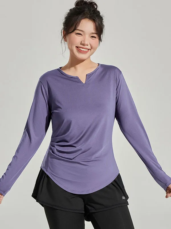 purple orchid long sleeve shirt