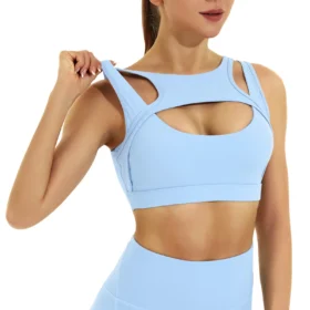 sky blue halter workout tank tops