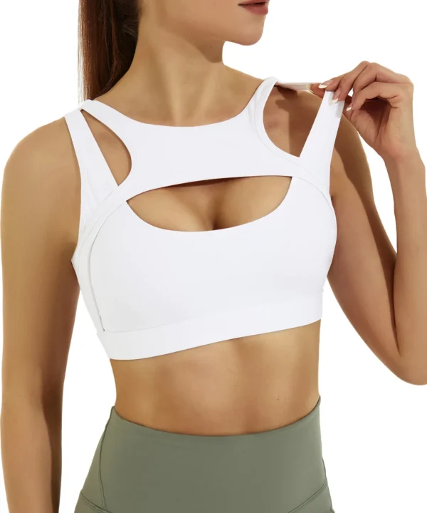 white halter workout tank tops