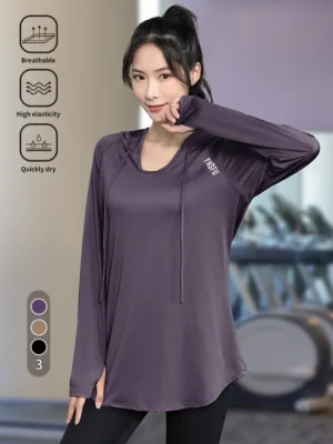 womens long sleeve workout shirt