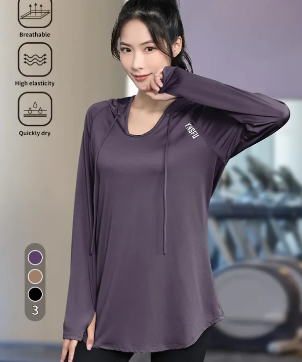 womens long sleeve workout shirt